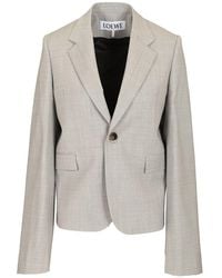Loewe - Single-Breasted Tailored Blazer - Lyst