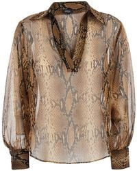 Le Plain - Shirt Animal Print Blouses - Lyst