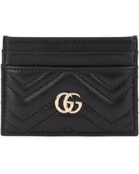 Gucci - Card Holder Gg Marmont Calf Leather Skin Wallets & Purses - Lyst