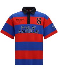 Palm Angels - Palm Sport Stripes Short-Sleeve Polo - Lyst
