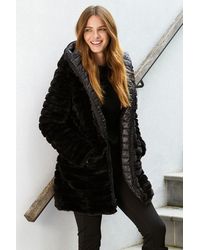 fur hood coat womens