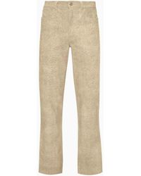 JW Anderson - Straight Fit Leather Trousers - Lyst