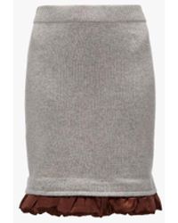 JW Anderson - Mini Skirt With Satin Details - Lyst