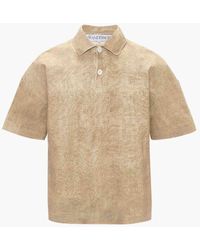 JW Anderson - Leather Polo Shirt - Lyst