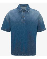 JW Anderson - Denim Polo Shirt - Lyst