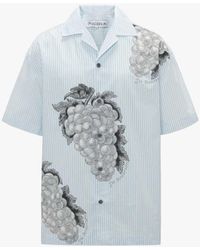 JW Anderson - Short Sleeve Shirt With Grape Motif - Lyst