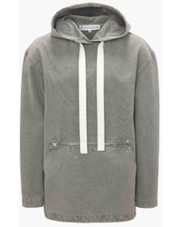 JW Anderson - Front Pocket Anorak Style Hoodie - Lyst