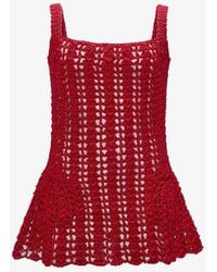 JW Anderson - Crochet Mini Dress - Lyst