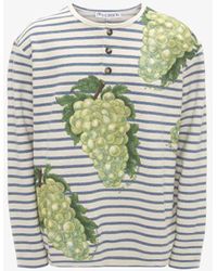 JW Anderson - Henley Top With Grape Motif - Lyst
