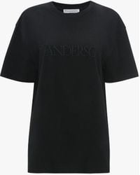 JW Anderson - T-shirt With Logo Embroidery - Lyst