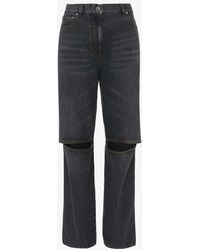 JW Anderson - Cut-out Straight Jeans - Lyst
