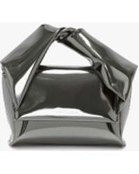 JW Anderson - Small Twister - Metallic Top Handle Bag - Lyst
