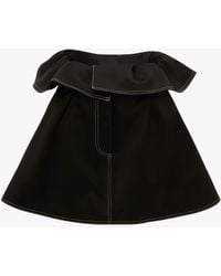 JW Anderson Paperbag-waist Belted Skirt - Black