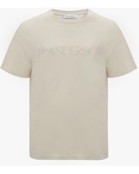 JW Anderson - T-shirt With Logo Embroidery - Lyst