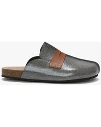 JW Anderson - Laminated Felt Loafer Mules - Lyst
