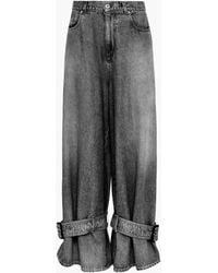 JW Anderson - Buckled Cuff Denim Jeans - Lyst