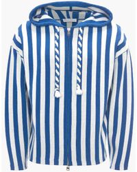 JW Anderson - Striped Zip Front Anchor Hoodie - Lyst