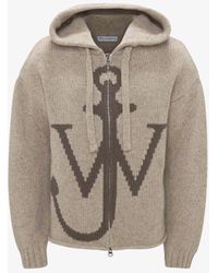 JW Anderson - Zip Front Anchor Hoodie - Lyst