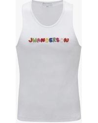 JW Anderson - Logo Embroidered Tank Top - Lyst