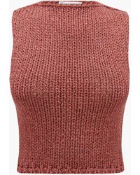 JW Anderson Cropped Tank - Pink
