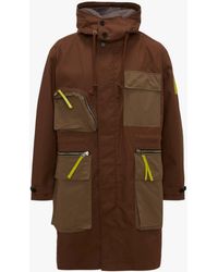 JW Anderson Long Utility Parka - Brown