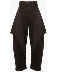 JW Anderson - Cropped Sculptural Denim Jeans - Lyst