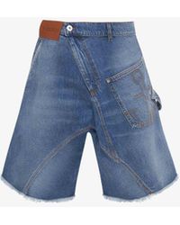 JW Anderson - Twisted Workwear Denim Shorts - Lyst