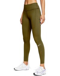 olive green nike leggings