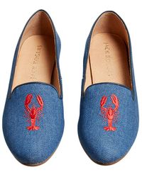 Jack Rogers Embroidered Lobster Slipper - Blue