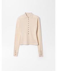 Jacquemus - The Merino Long-Sleeve Polo Shirt - Lyst
