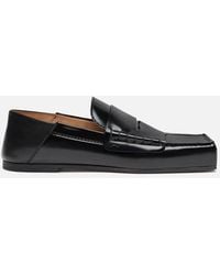 Jacquemus - Square-Toe Leather Loafer Flats - Lyst