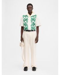 Jacquemus - Weißes Hemd Mit Palmblattmuster - Lyst
