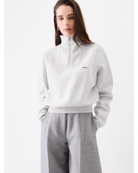 Jacquemus - Felpa Gros Grain Con Collo Dolcevita E Zip - Lyst