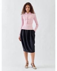 Jacquemus - The Merino Long-Sleeve Polo Shirt - Lyst