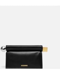 Jacquemus - La Petite Pochette Rond Leather Clutch Bag - Lyst