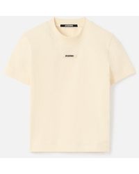 Jacquemus - Gros Grain Logo T-Shirt, Short Sleeves, 100% Cotton, Size: Large - Lyst