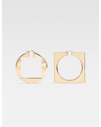 Jacquemus - The Rond Carré Hoops Earrings - Lyst