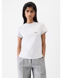 Jacquemus - T-Shirt A Maniche Corte Gros Grain - Lyst