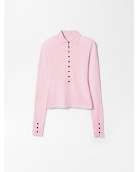 Jacquemus - The Merino Long-Sleeve Polo Shirt - Lyst