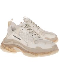 Balenciaga Triple S Clear Sole Cream - Natur