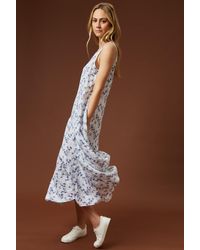 James Lakeland - Maxi Linen Print Dress - Lyst