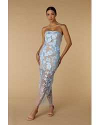 Jarlo - Willow Strapless Midi Dress - Lyst