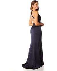 Jarlo High Neck Trophy Maxi Dress With Open Back Detail in White Lyst