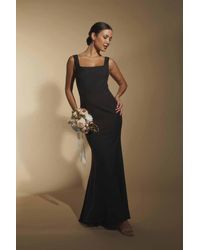 Jarlo - Senia Square Neck Maxi Dress With Button Back - Lyst
