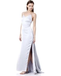 Jarlo Kimberly Button Back Cami Strap Maxi Dress - Metallic