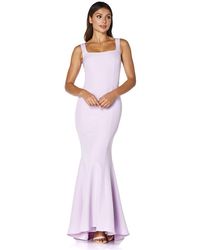 Jarlo - Senia Square Neck Maxi Dress With Button Back - Lyst