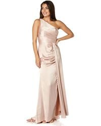 Jarlo - Esme One Shoulder Maxi Dress With Thigh Split - Lyst