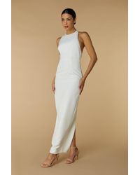 Jarlo - Rue High Neck Maxi Dress With Embellished Cut Out Detail - Lyst