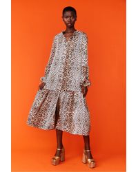Jayley - Silk Blend Maxi Dress - Lyst
