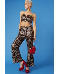 Jayley - Animal Print Sequin Trousers - Lyst
